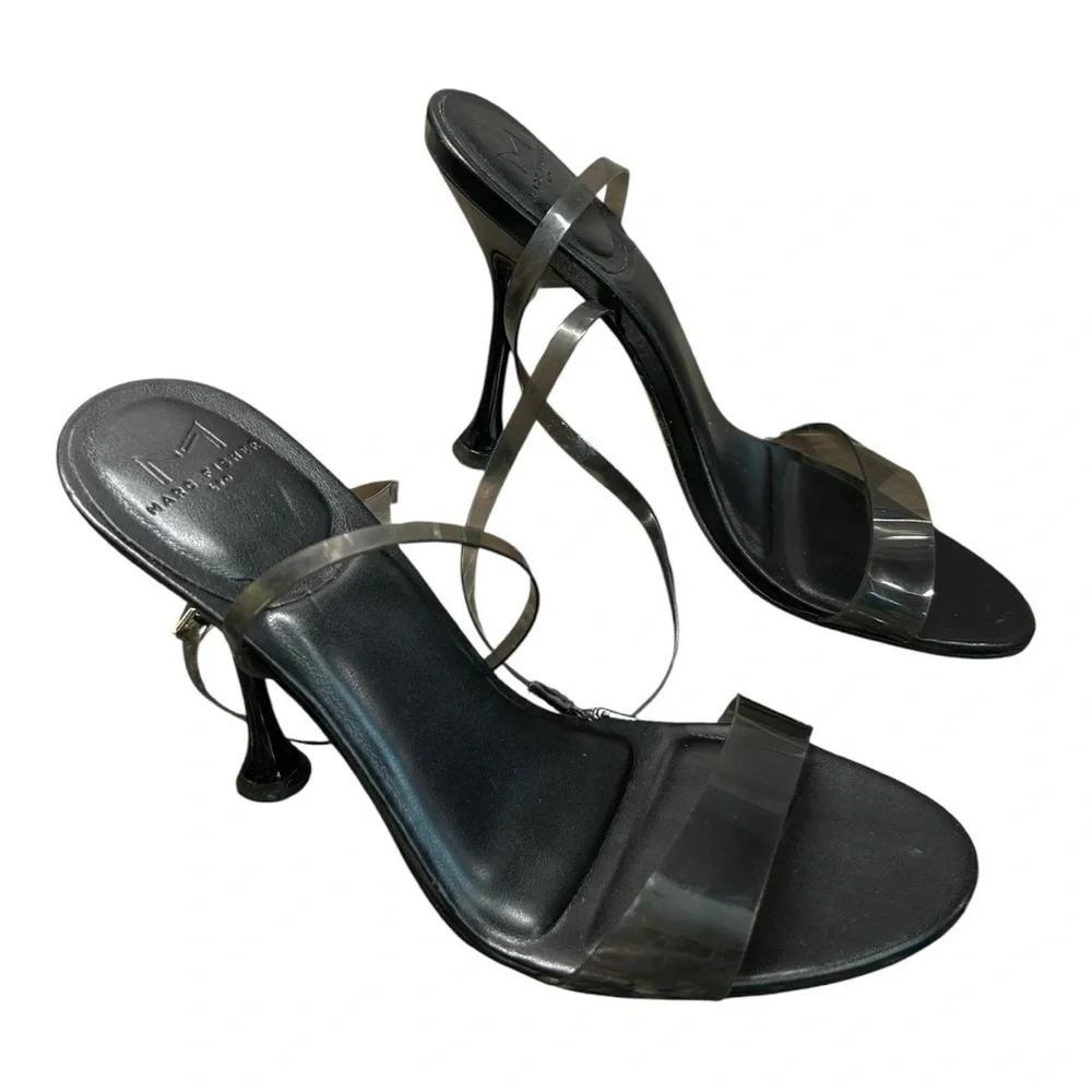 Marc Fisher LTD Calisty Sandal (Women) – Elegant Black Strappy Heels Size 7.5